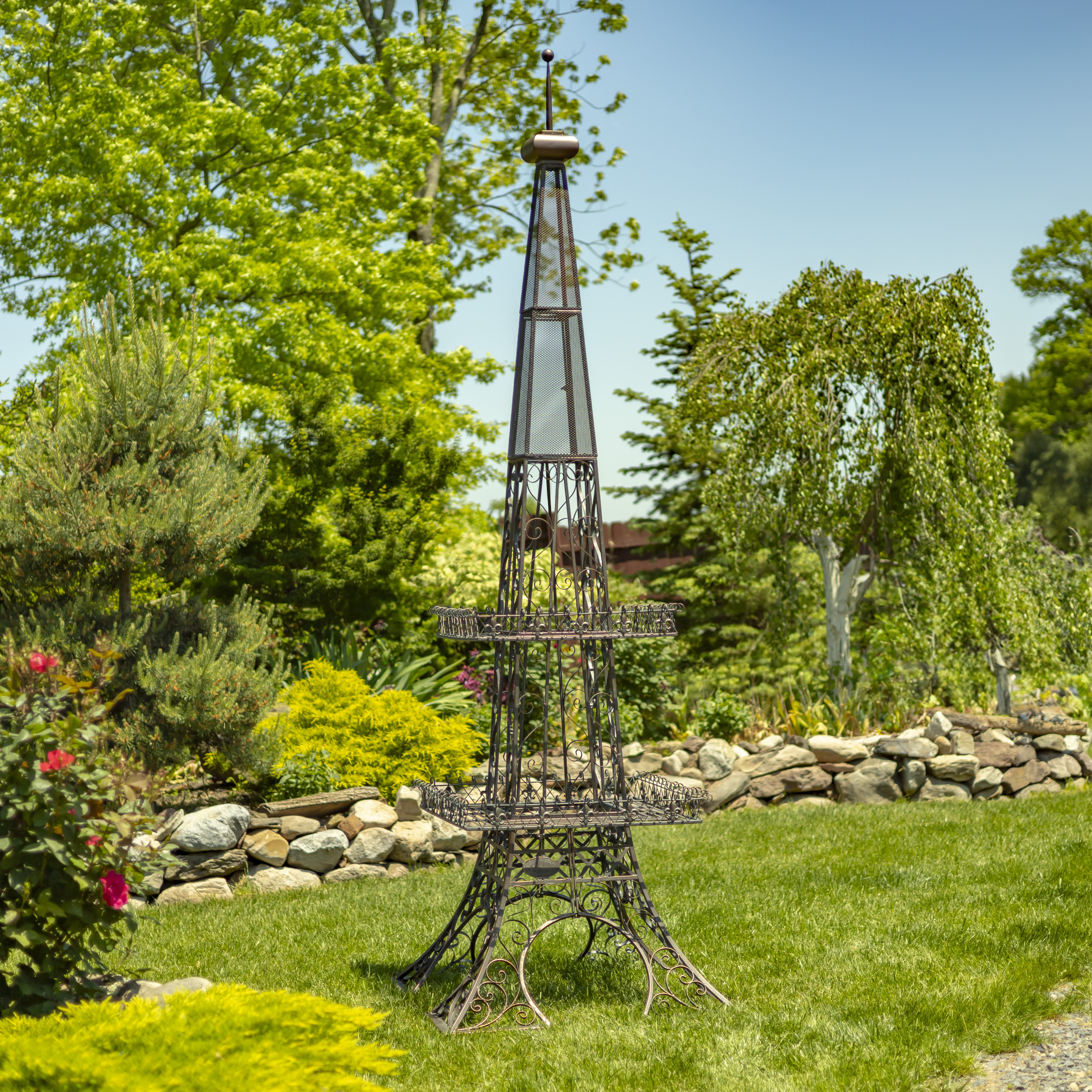 Zaer Ltd International 10.6FT. TALL EIFFEL TOWER-INSPIRED TWO